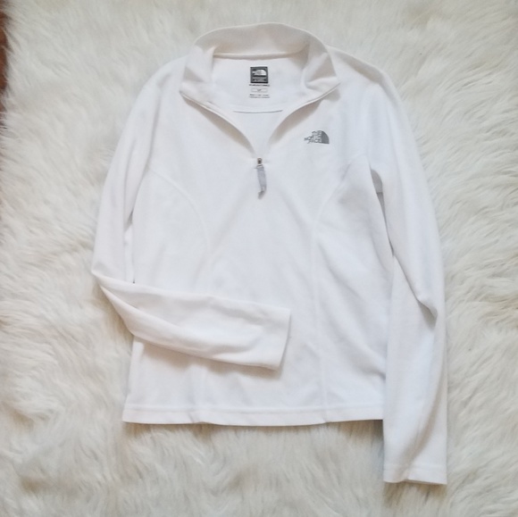 The North Face Tops - THE NORTH FACE Flight Series White Zip Pullover